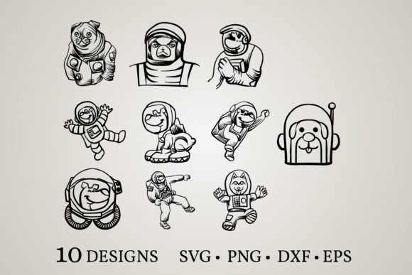 Astronaut Dog Bundle