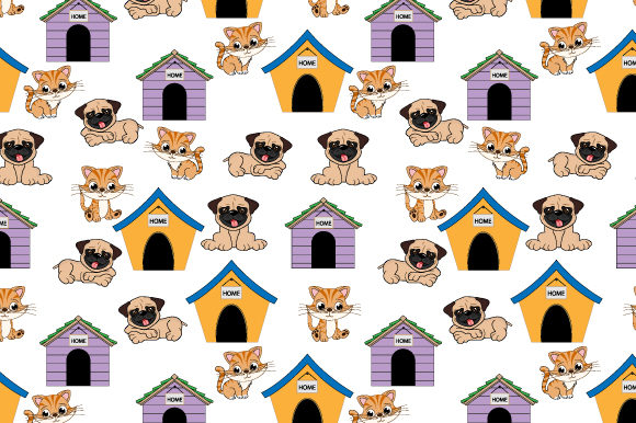 Cat and Dog Pattern