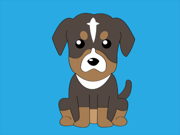 Cute Dog Vector Illustration - 04