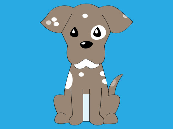 Cute Dog Vector Illustration - 08