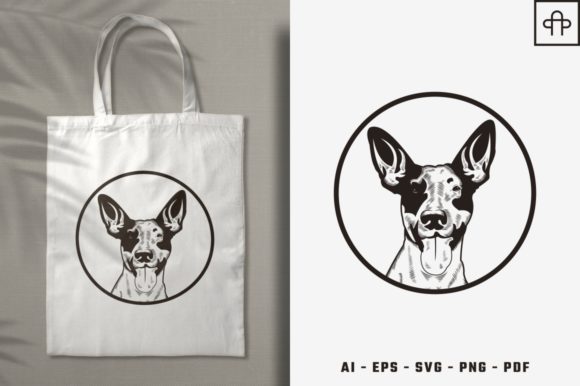 Dog Head Illustration