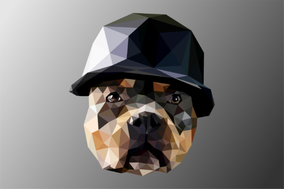 Dog Helmet Low Poly