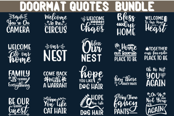 Doormat Quotes Design Bundle