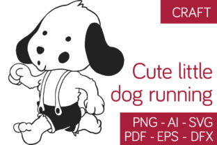 Little Cute Dog Running